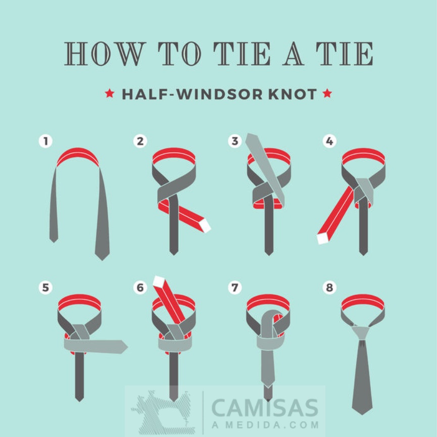 Como hacer el nudo medio Windsor