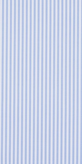 Camisa a medida a rayas azul claro y blanco